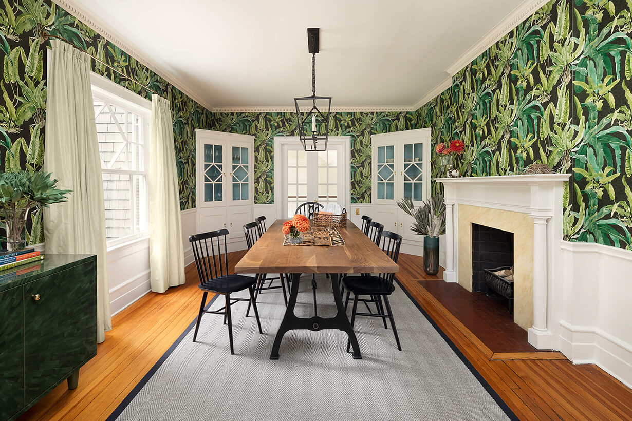 Leafy Green Dining Room